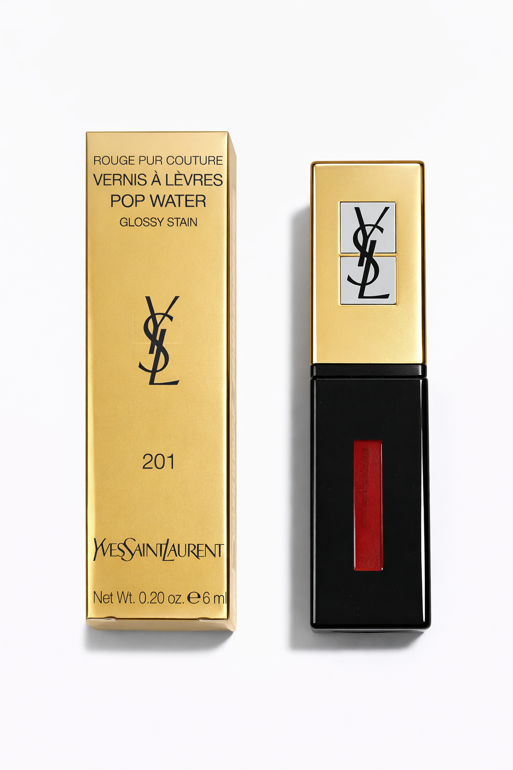 Yves Saint Laurent Rouge pur couture 201 dewy red